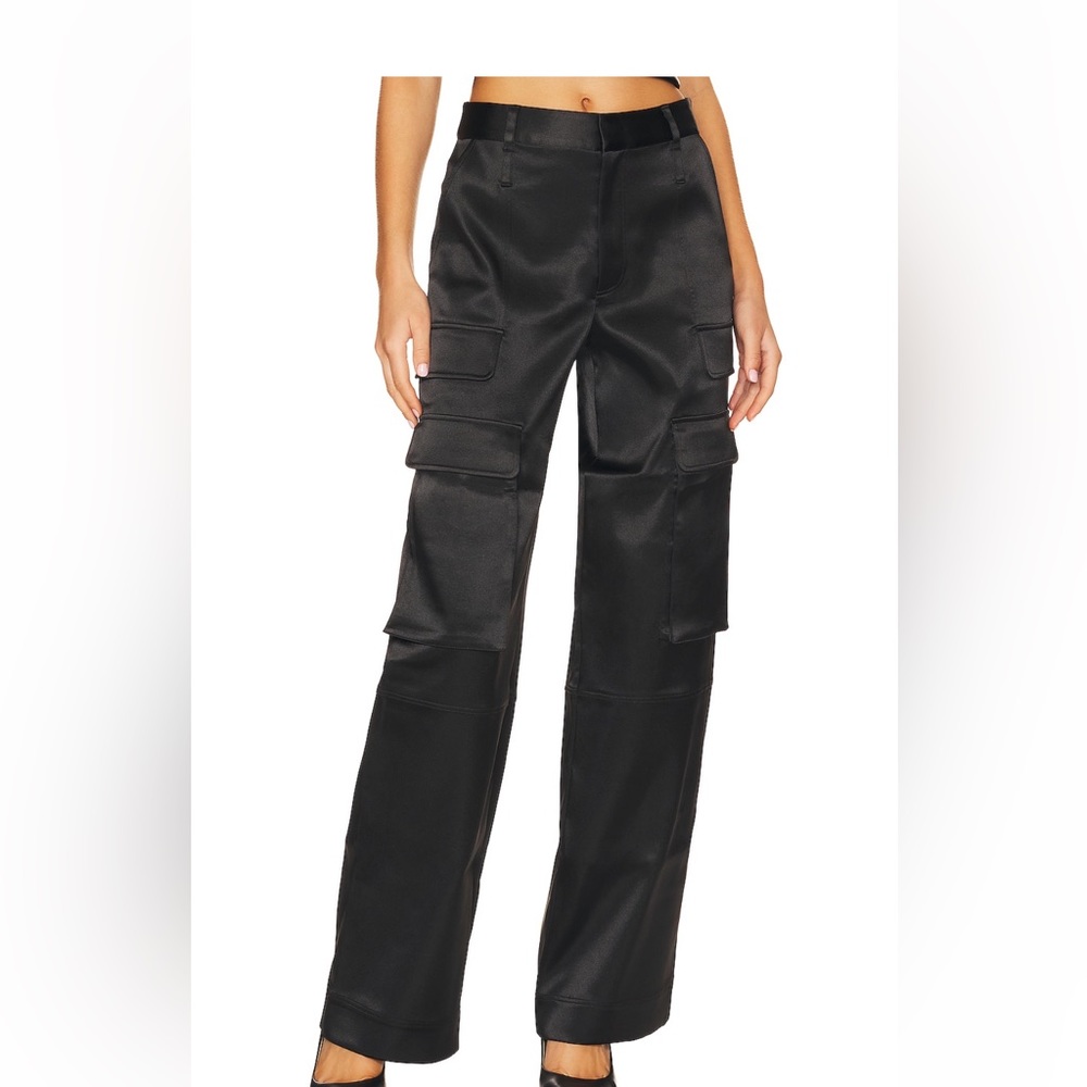 Frame satin cargo pants size 00.